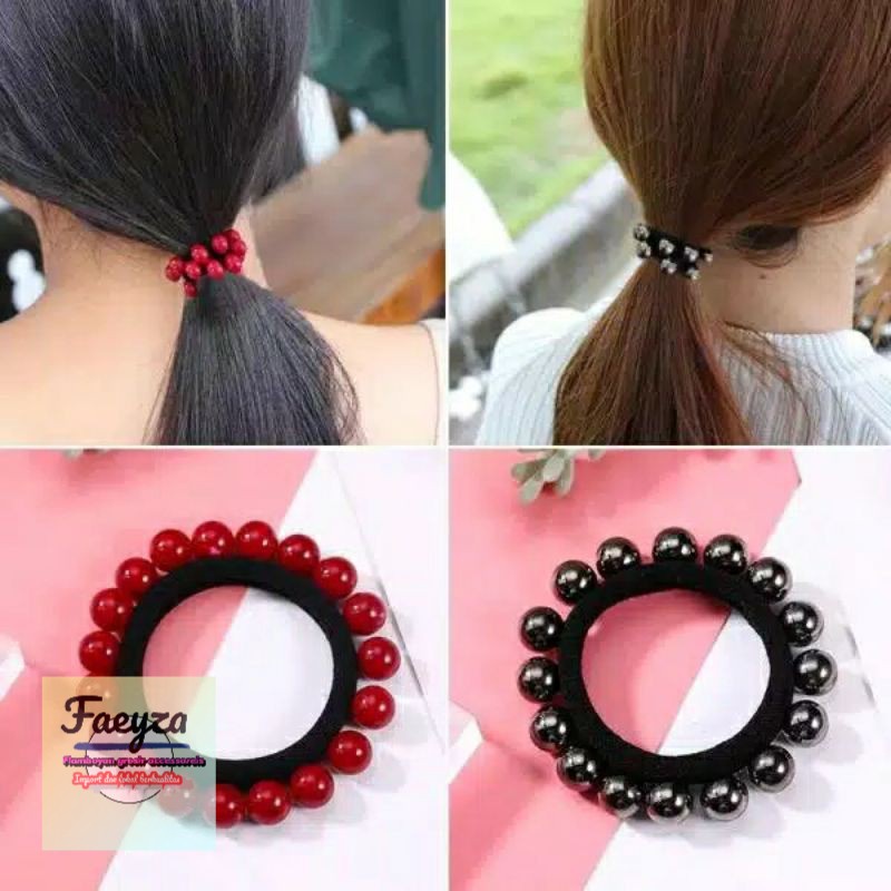 ikat rambut mote korea isi 12 pcs