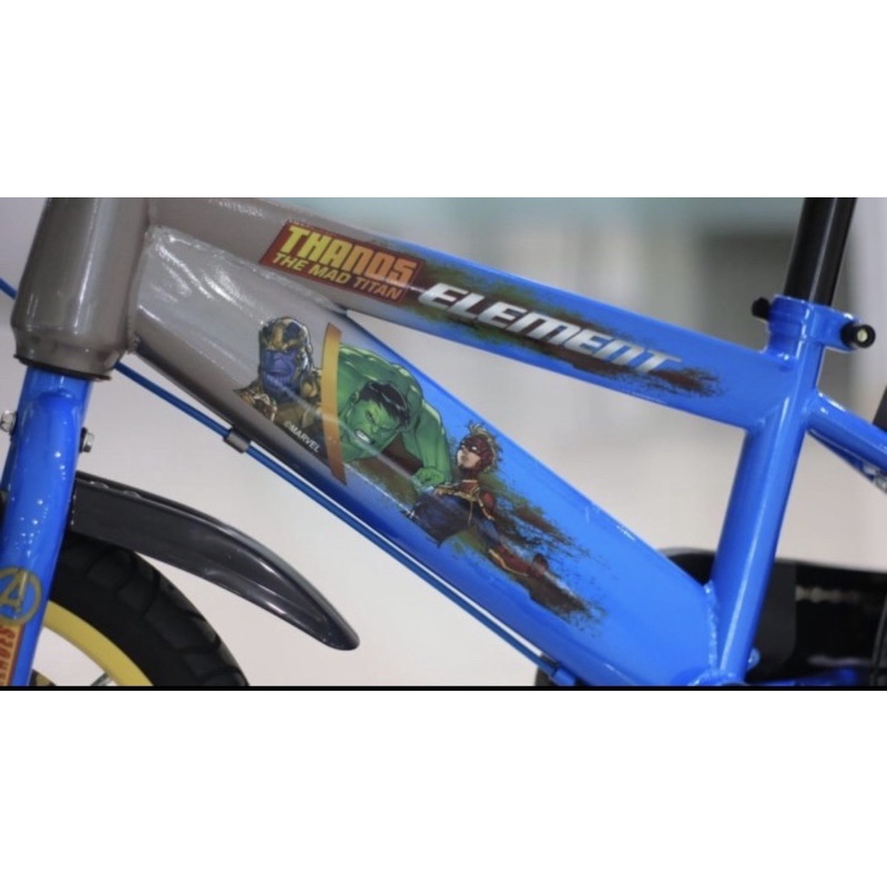 Sepeda Anak BMX Element Avengers VS Thanos 12 16 & 18 Inch SNI-6
