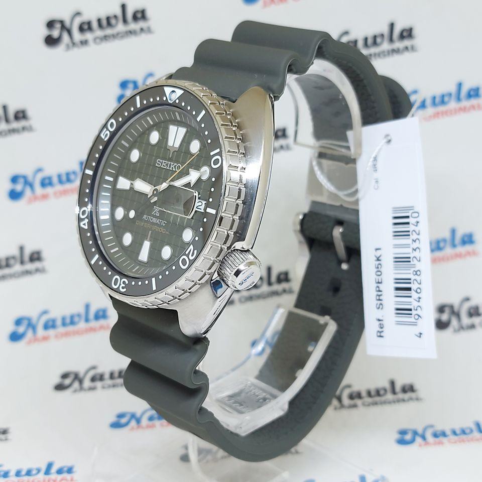 Seiko Prospex SRPE05K1 King Turtle Green Army - Jam Tangan Pria SRPE05