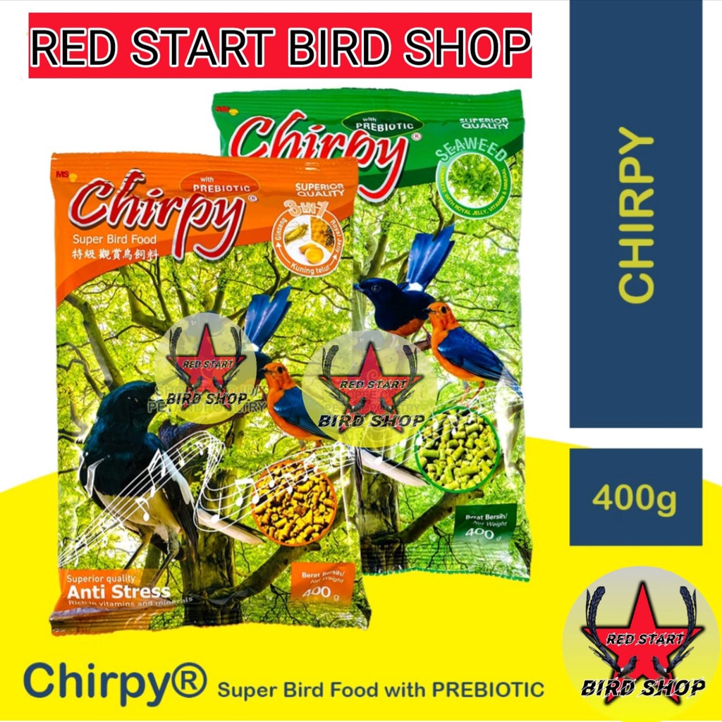 CHIRPY 3 IN 1 SEAWEED RUMPUT LAUT VOER PAKAN BURUNG MURAI BATU ANIS KACER CUCAK RAWA CUCAK IJO DLL