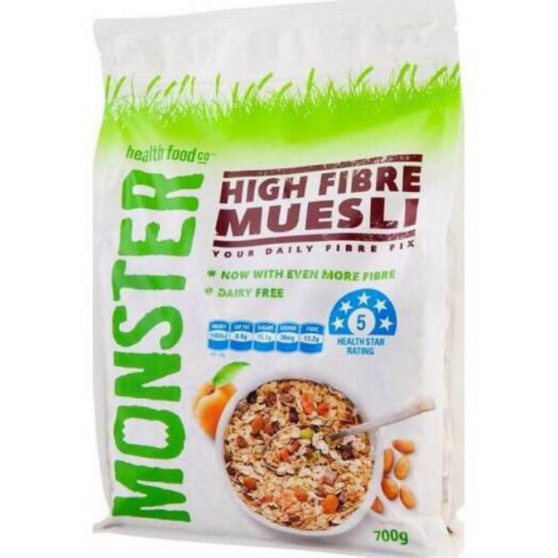 

MUESLI MONSTER HIGH FIBRE 700 GRAM