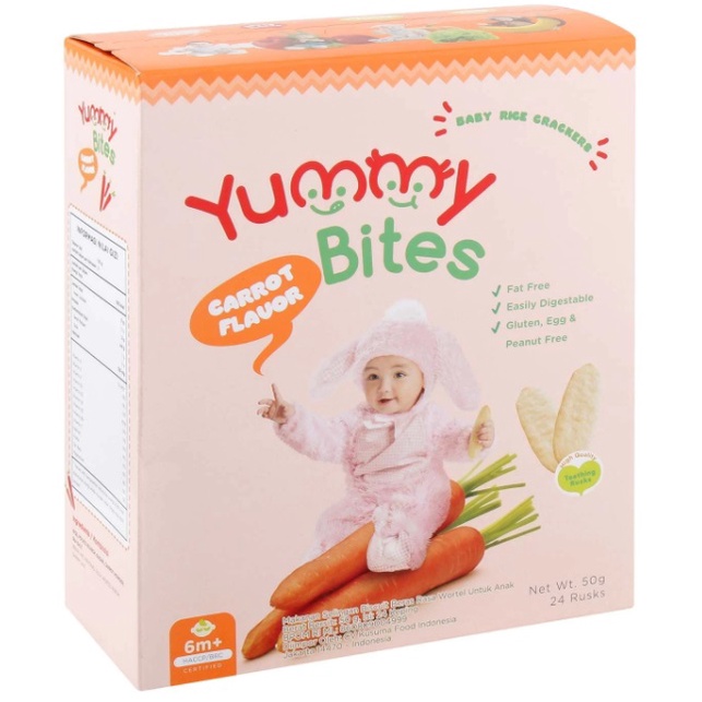 Yummy Bites Rice Crackers 25gr / 50 gr