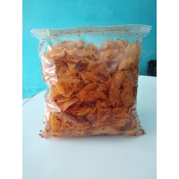 

keripik singkong pedas/keripik renyah/keripik viral