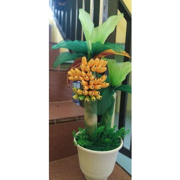 Miniatur Pohon Pisang dari Stoking Lucu Hiasan Rumah Cantik
