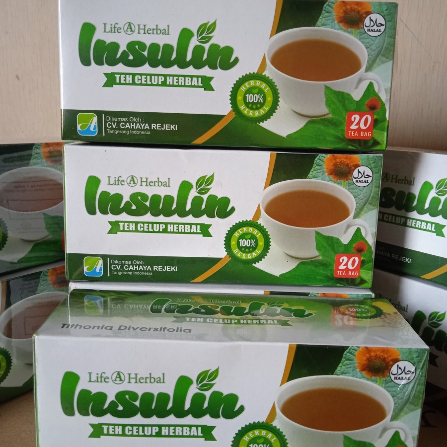 

Teh Herbal Teh Celup Herbal Daun Insulin Life A Herbal Isi 20 pcs