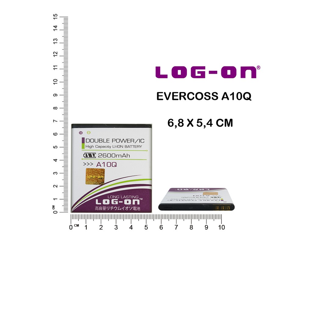 BATERAI EVERCOSS A10Q - LOG ON DOUBLE POWER BATTERY BATRE