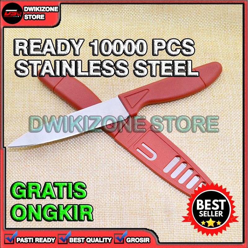 [100% ORIGINAL] PISAU BUAH TAJAM STAINLESS STEEL HARDEN TERMURAH KUAT