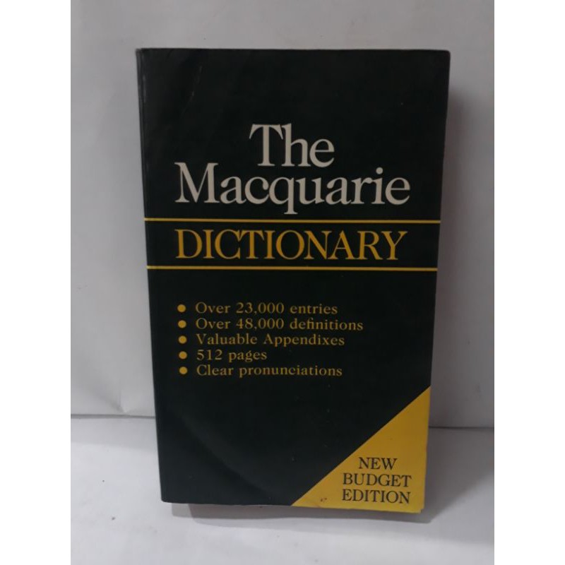 

The Macquarie DICTIONARY
