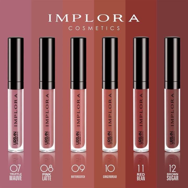 (BISA BAYAR DITEMPAT) IMPLORA URBAN LIP CREAM MATTE ORIGINAL BPOM / LIPCREAM LIP MATTE LIPSTIK