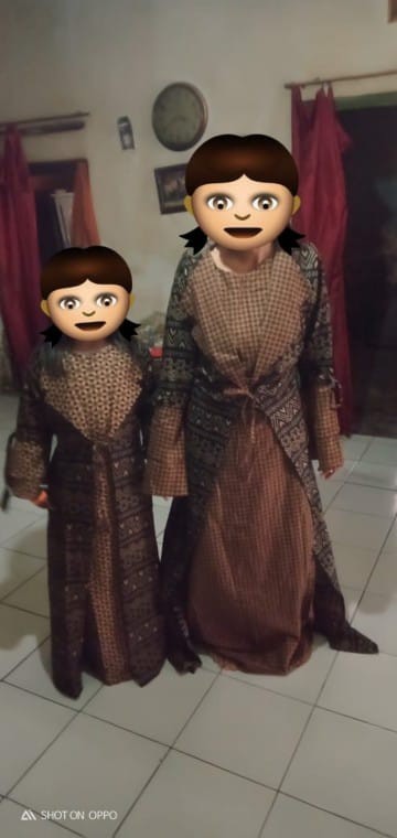 Batik Couple Keluarga - Batik Sarimbit Gamis Familly Set