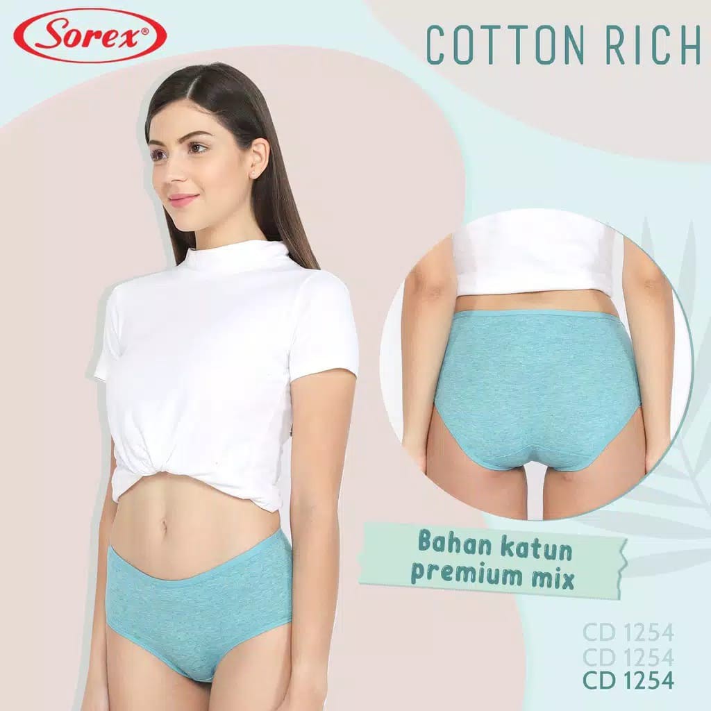 Celana Dalam CD SOREX 1254 Celana Dalam Wanita Brief Diatas Pinggang Super Soft Super Comfort