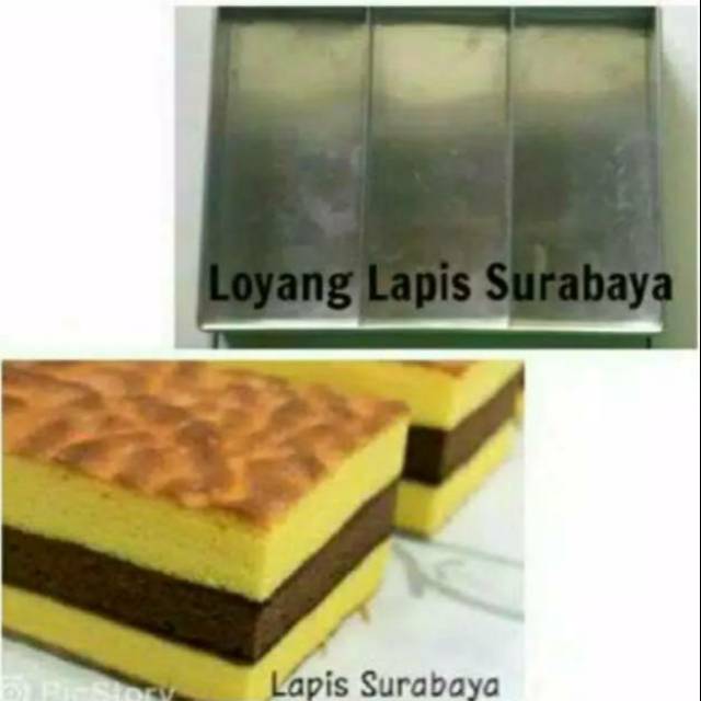 Loyang Lapis Surabaya ukuran (20 24 30) cm / loyang spiku gancet 3 bahan alumunium