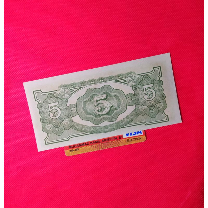 UANG KUNO 5 GULDEN SERI DJR