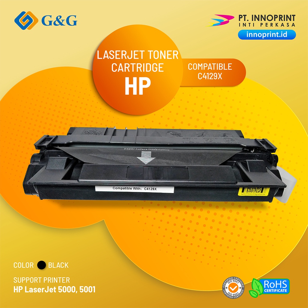 Compatible HP 29 X (C4129X) BLACK for HP LASERJET 5000, 5100 - MENCETAK HINGGA 10.000 LEMBAR