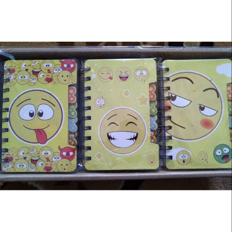 

Notebook Ukuran 9x14 Buku Memo Binder Kecil CM Motif Karakter