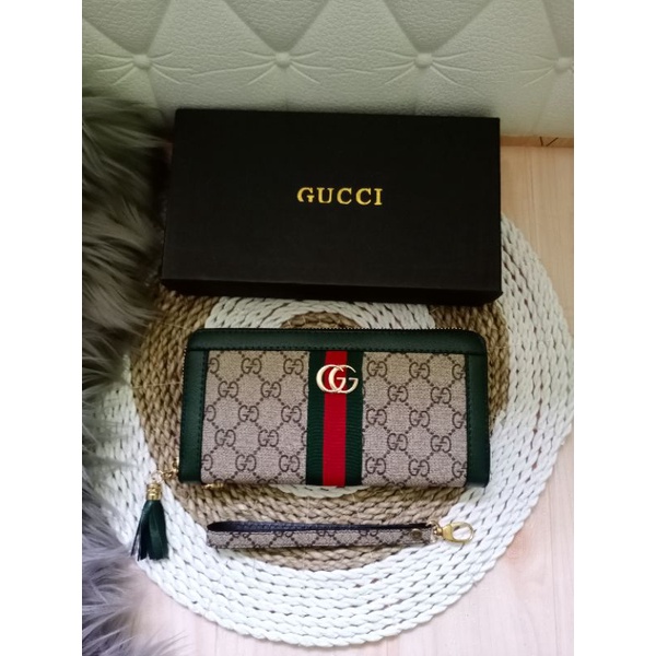 DOMPET GUCCI PANJANG 1 RESLETING FREE BOX