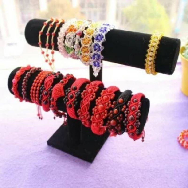 Display Gelang Beludru 2susun Display Jam Tangan 2susun Pajangan Gelang Pajangan Jam Tangan Tempat Gelang Tempat Jam Tangan