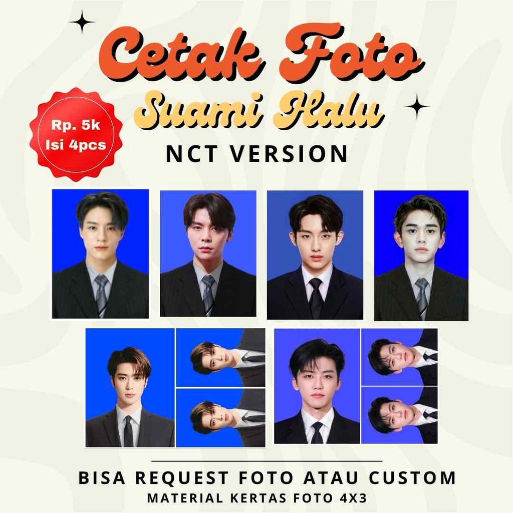 CETAK FOTO KTP KPOP NCT | WAYV | TAEIL | JOHNNY | TAEYONG | YUTA | DOYOUNG | | KUN | TEN | JAEHYUN |