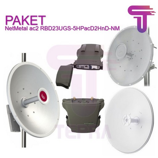 Paket NetMetal ac2 RBD23UGS-5HPacD2HnD + Antena Dish