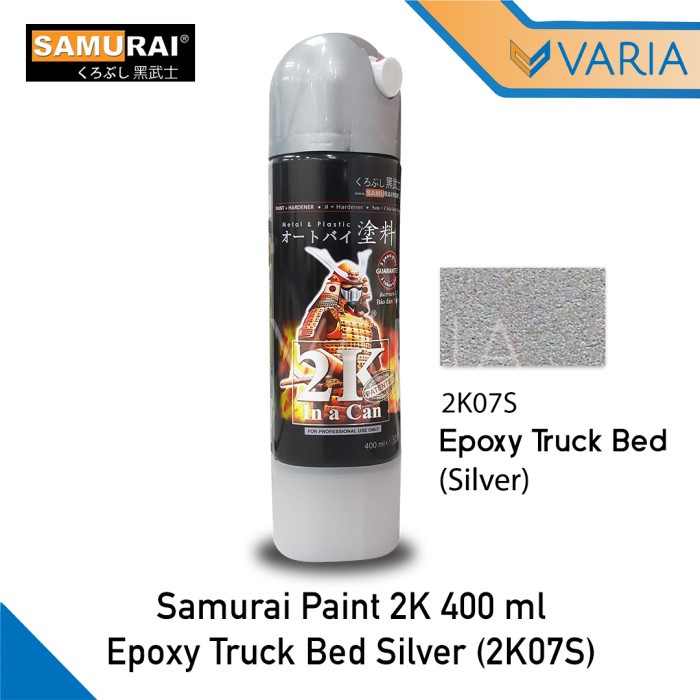 Samurai Paint Pilox Epoxy Truck Bed Silver Kulit Jeruk 2K07S 400 ml