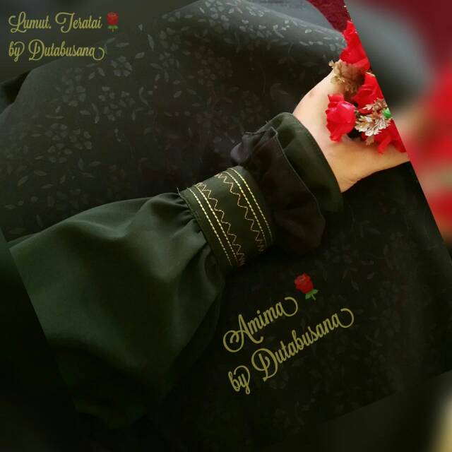 Set gamis embos khimar syari jilbab cadar amima