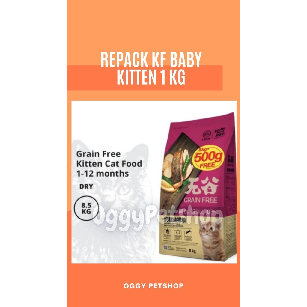 Makanan Kucing KITCHEN FLAVOR BABY KITTEN 1Kg | KF KITTEN 1 Kg | KF BABY KITTEN 1 Kg