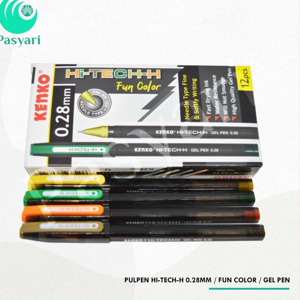 

fwtx837 Pulpen / Bolpen / Ballpoint Hi-TECH-H 0.28mm / Gel Pen Hitam / Berrel Fun Color vvgu607