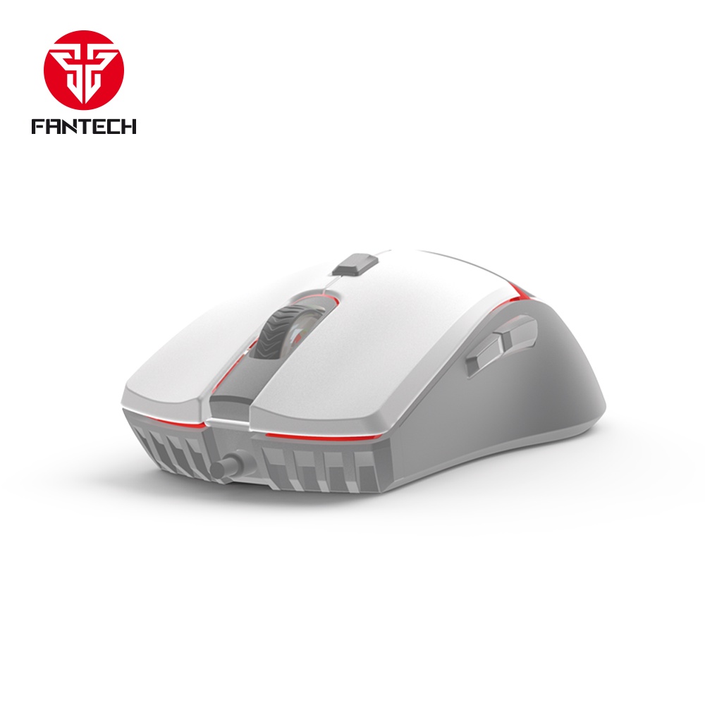 Fantech VX7 CRYPTO Black Gaming Mouse - White Putih