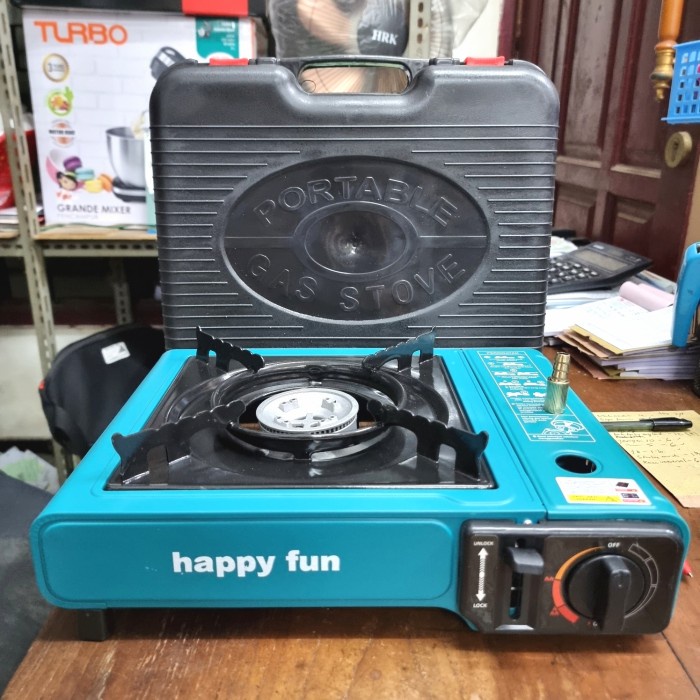 Kompor Gas Portable Happy Fun 2 in 1