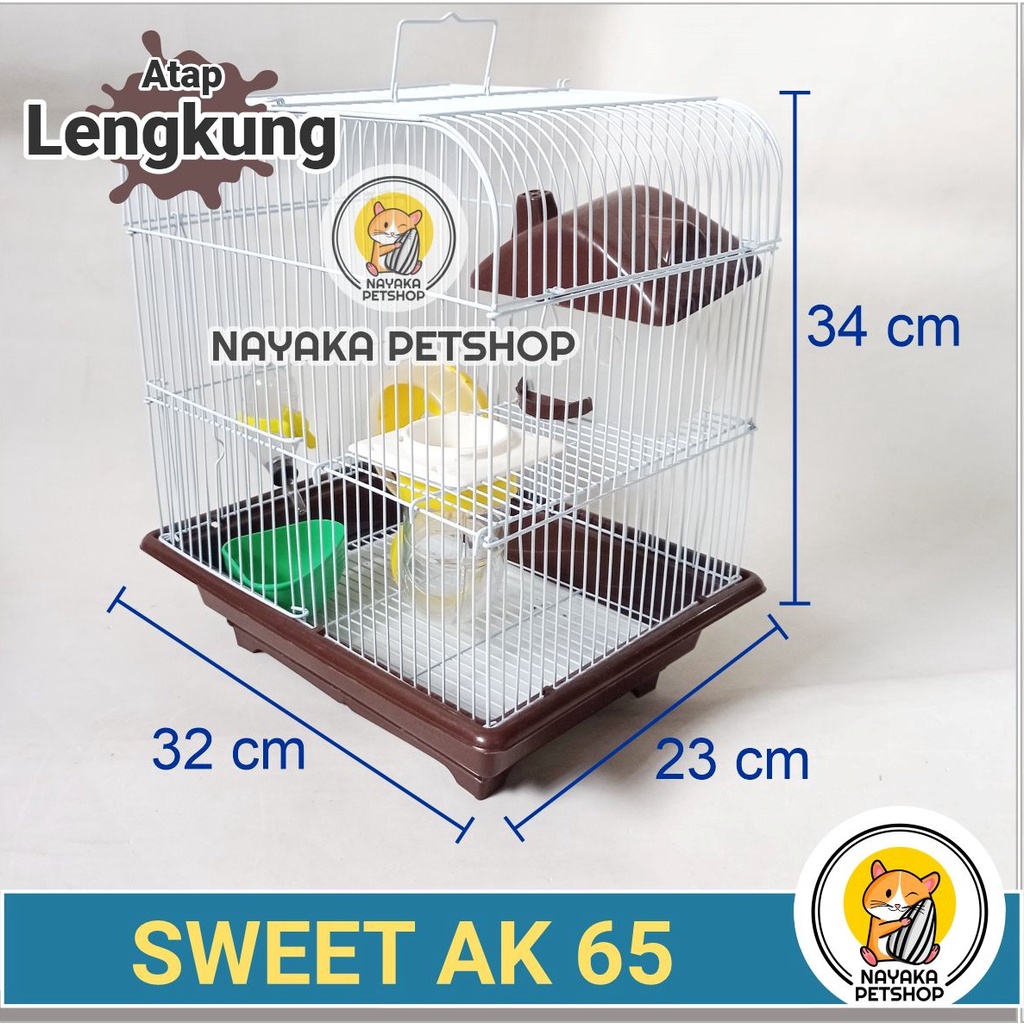 Sweet AK 65 Kandang Hamster Tingkat 2 Lantai Besar Murah