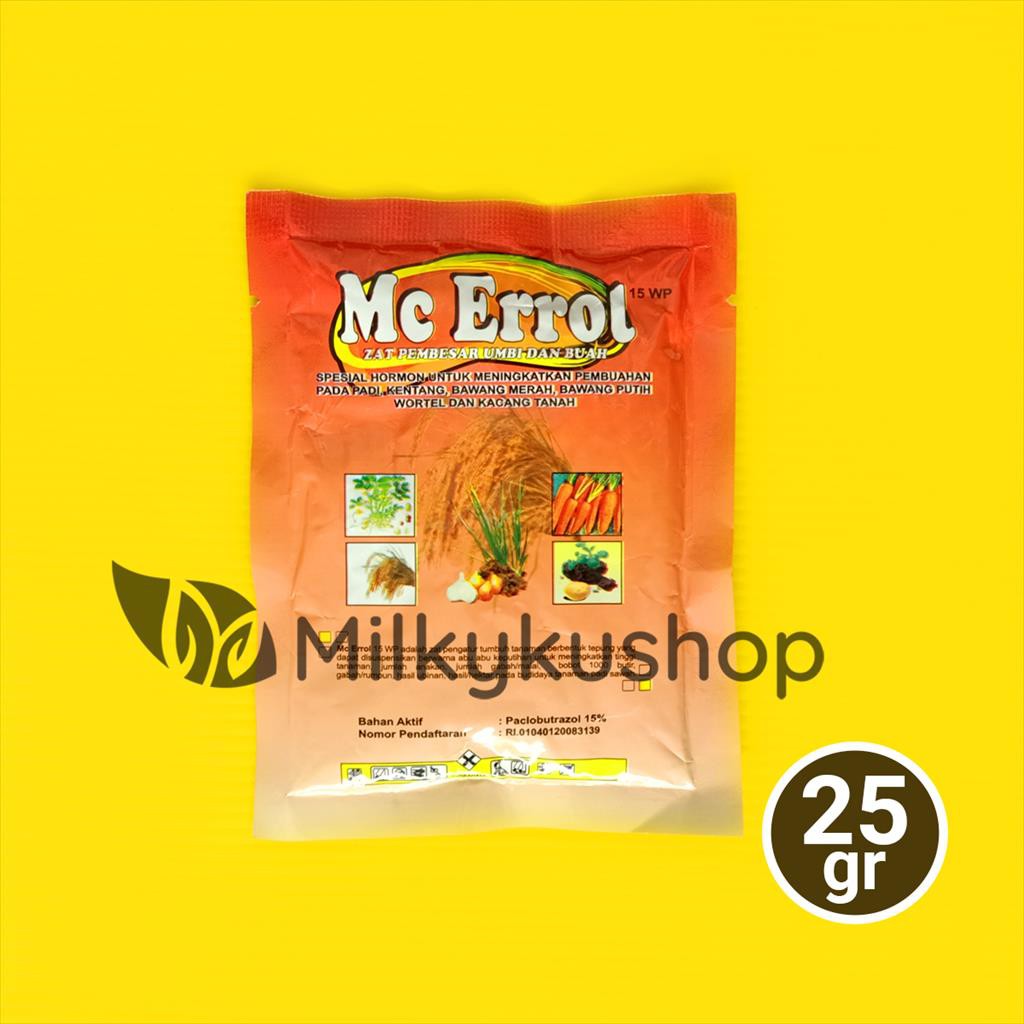 MC ERROL 15 WP 25 GRAM SACHET ZPT PEMBESAR UMBI