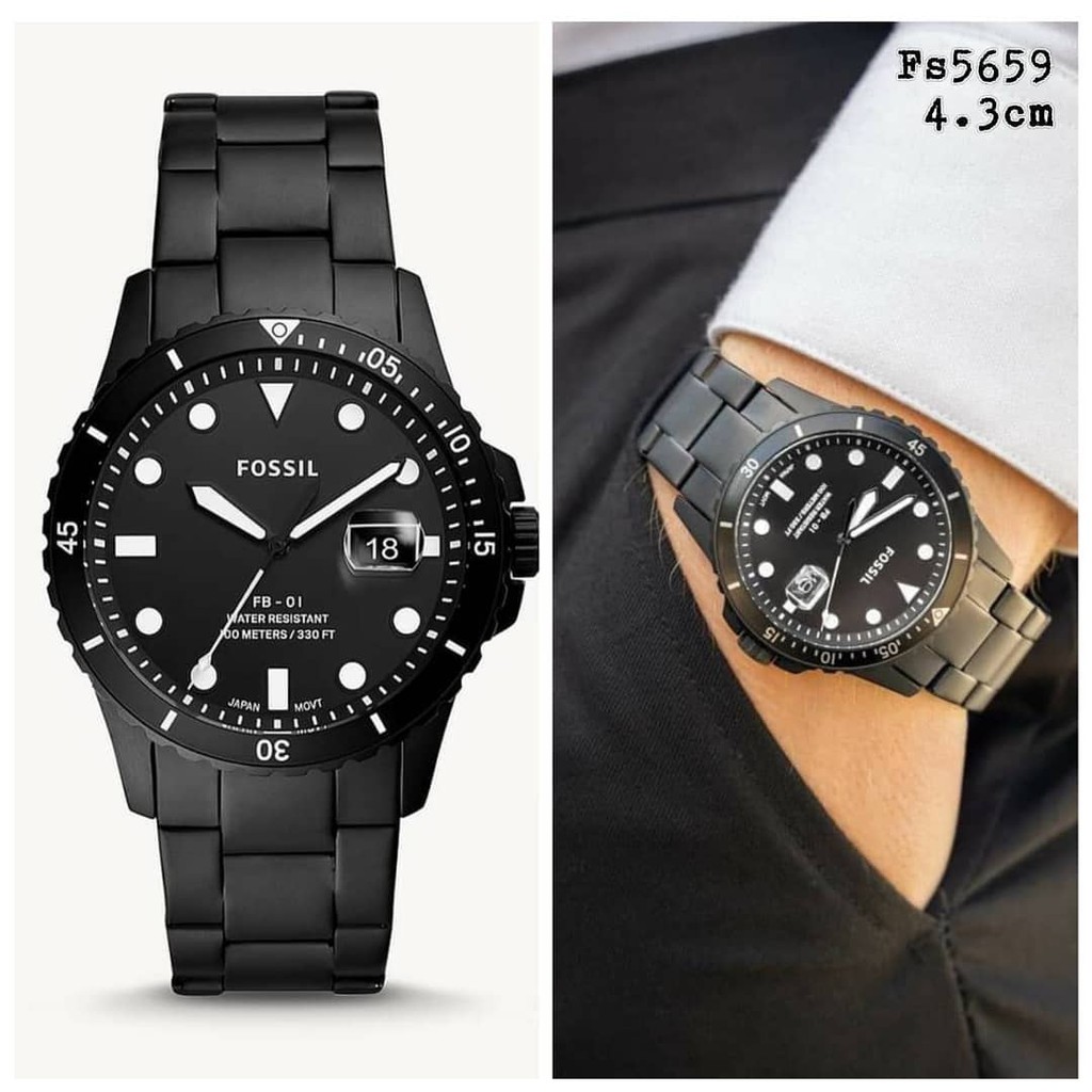 Jam Tangan Pria Fossil FS5459 FB-01 Black