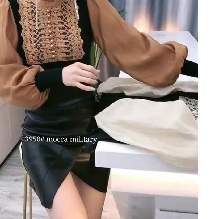 ☄ TM 3950 Atasan MILITARY MOCCA import ✯