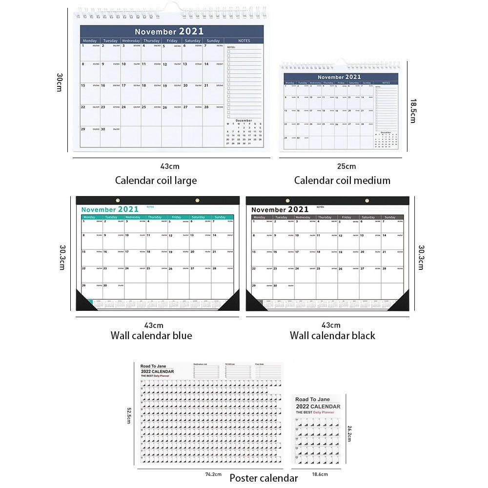 Kalender Dinding Nanas 2022desk Plan Monthly Planner Wall Decor