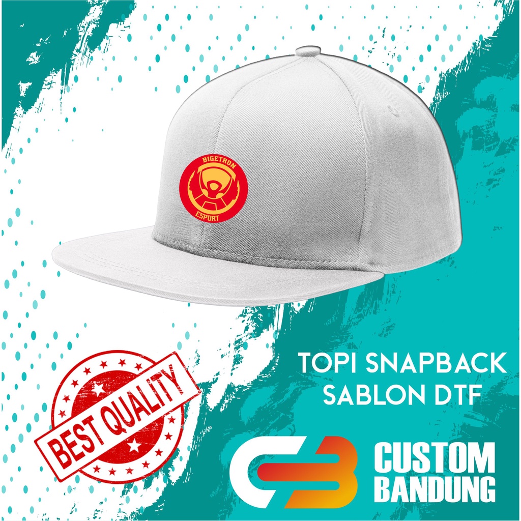 Topi Snapback BIGETRON ESPORT Pria Wanita Topi Cap Bisa Tulis Nama Bisa COD Original High Premium Quality