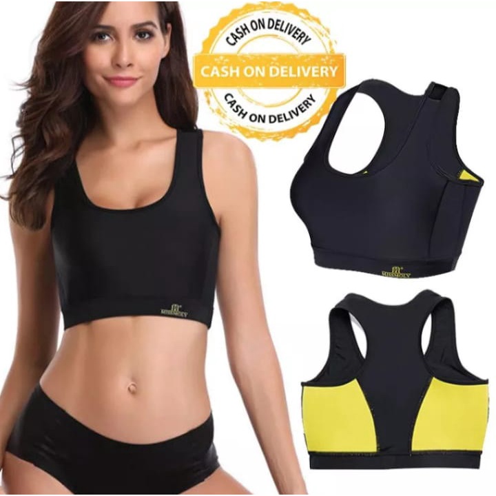 Hot Shapers Bra Body Shapers Bra Pengencang Payudara Pakaian Dalam Wanita Sports Bra Women Slimming Sportswear Weight Loss Vest Underbust Waist Trainer Vest