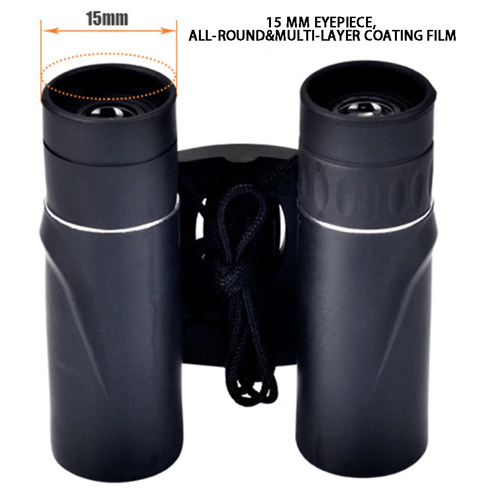 Teropong Binocular Magnification 22x25 Outdoor Camping Murah  - hitam