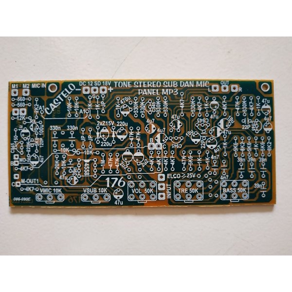 PCB Stereo Tone Control  Subwoofer Mic 176