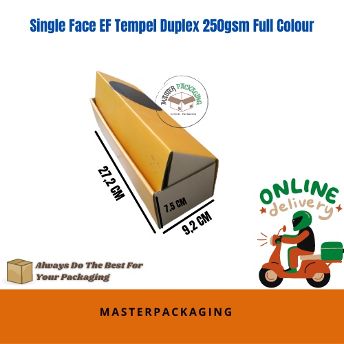 

Kotak/Box Kue/Hampers Single Face Tempel Duplex Uk. 27,2x9,2x7,5cm