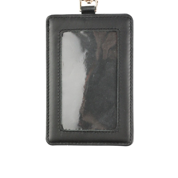 

Promo Bulan Ini Id Card Holder Kulit Lanyard Kulit Name Tag Kulit Hustle Hog Black Berkualitas