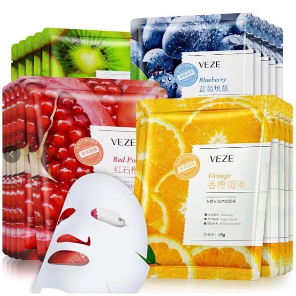 VEZE Fruit Mask Masker Wajah Natural Sheet Mas CJR