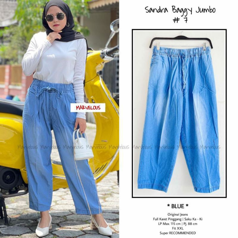 Sandra Baggy Jumbo # 7 | Celana Bagy pant Ukuran Besar