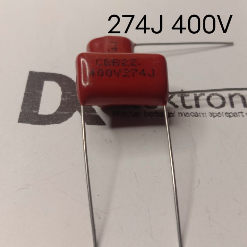KAPASITOR MILAR 274J 400V KAPACITOR MYLAR 274J 400 VOLT MILAR 274J 400V MILAR 274J 400 VOLT KAPASITO