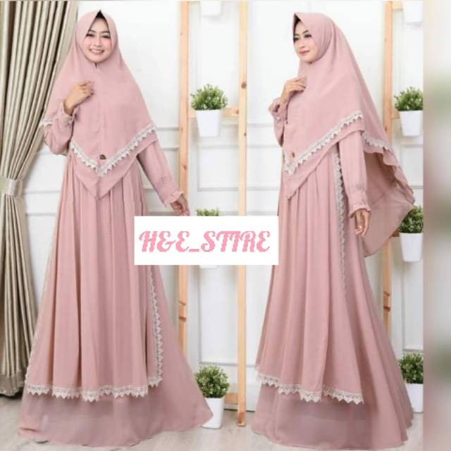 Gamis syari ceruty babydoll