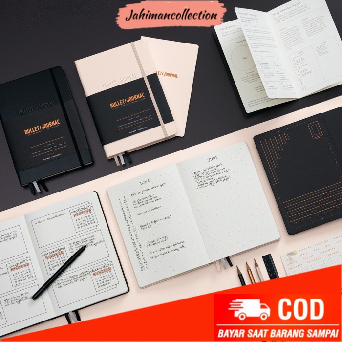 

✨ BISA COD ✨ LEUCHTTURM 1917 Bullet Journal Edition 2 #Rhodia Bujo - Black