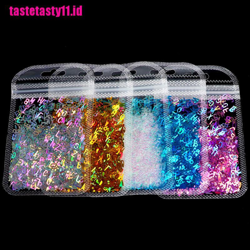 5 Warna Abjad Glitter Epoxy Resin Untuk Festival