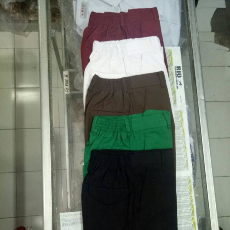 CELANA SD PANJANG MI CELANA SD BIG SIZE PANJANG CELANA SD PANJANG MERAH, PUTIH, HITAM, COKLAT, HIJAU