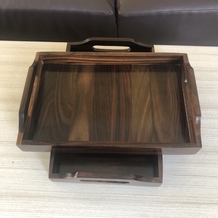 Nampan Baki 22x34cm Kayu Sonokeling Wooden Tray Kayu Sonokeling