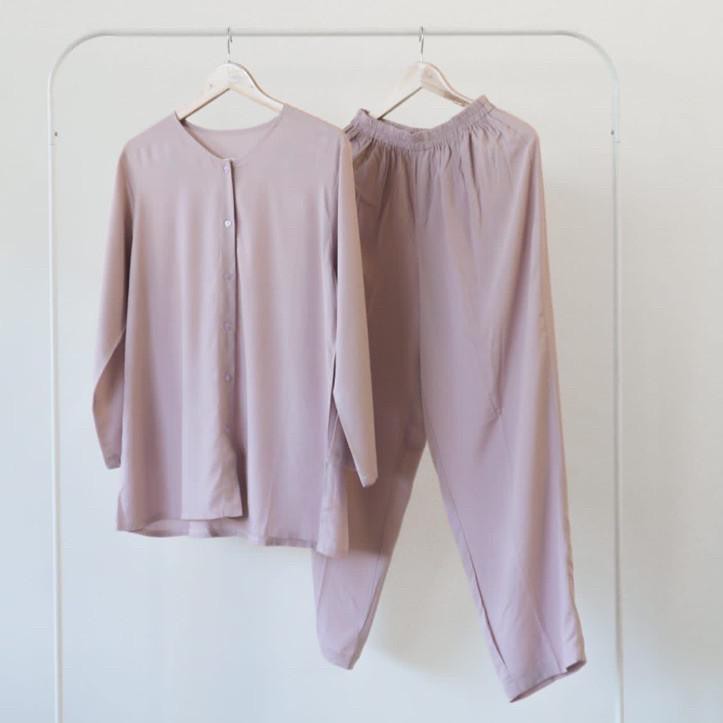 ➪ (PIYAMA POLOS) PIYAMA RAYON PAJAMAS RAYON SET BAJU WANITA VIRAL ELEGAN MURAH ֍