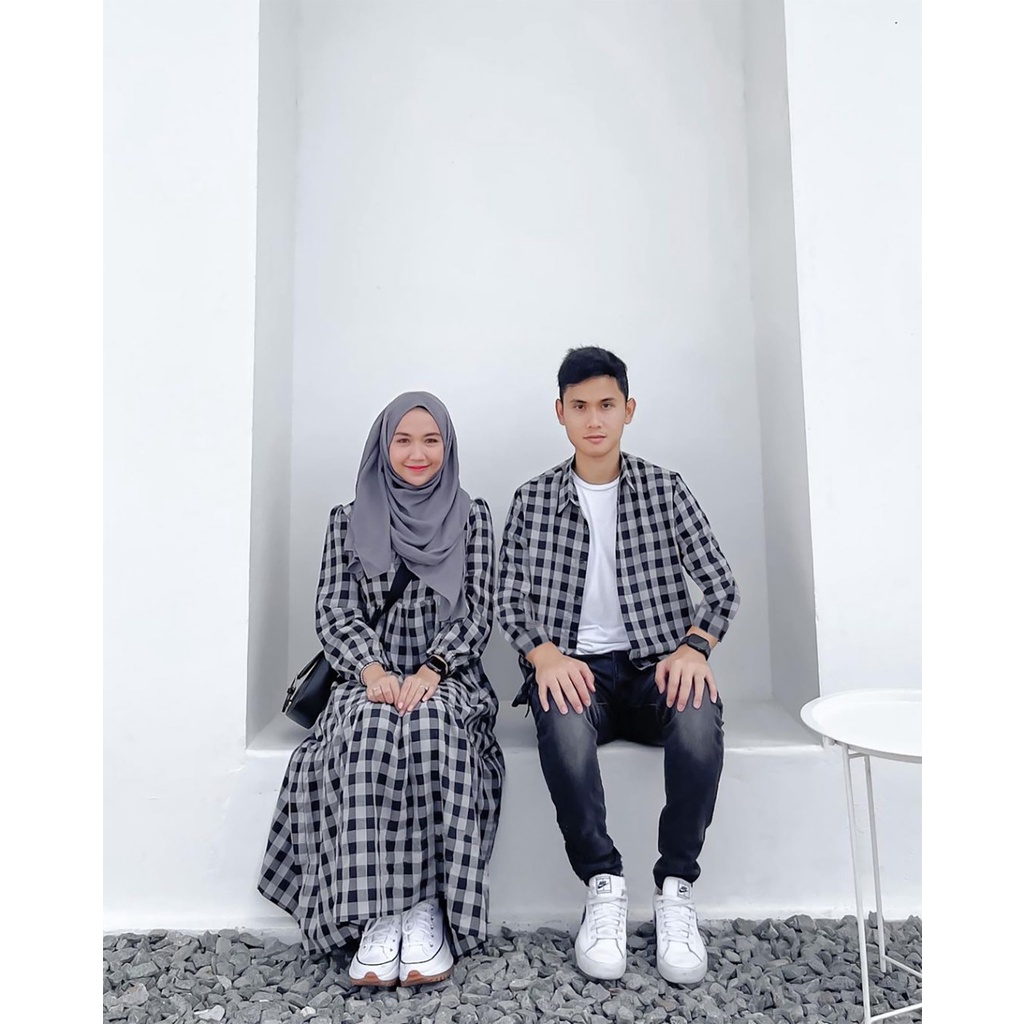 [ COD ] Raya CP Baju Pasangan Setelan Couple Muslim Set Casual Pesta Kondangan